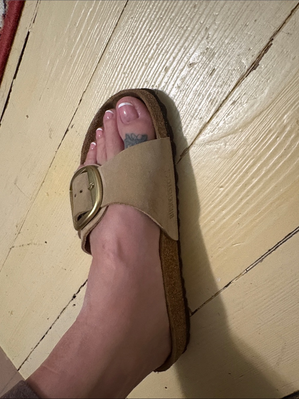 Birkenstock Navy Shearling Double-Strap Sandals - Picture 9 of 9